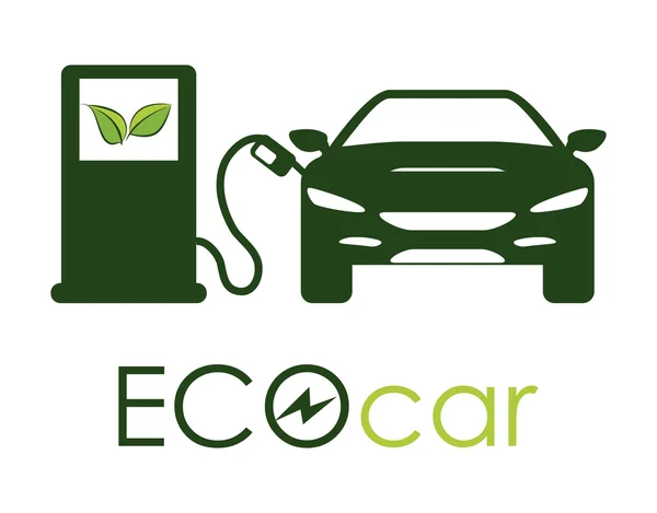 Carro Eco —  Vetores de Stock