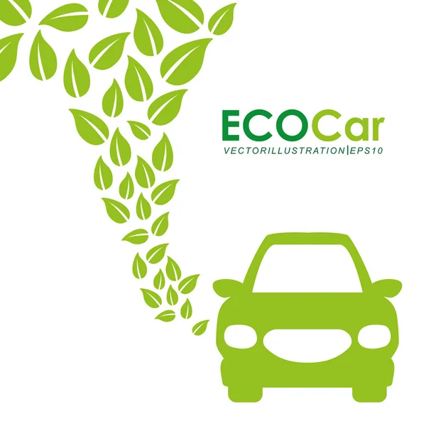 Carro Eco —  Vetores de Stock