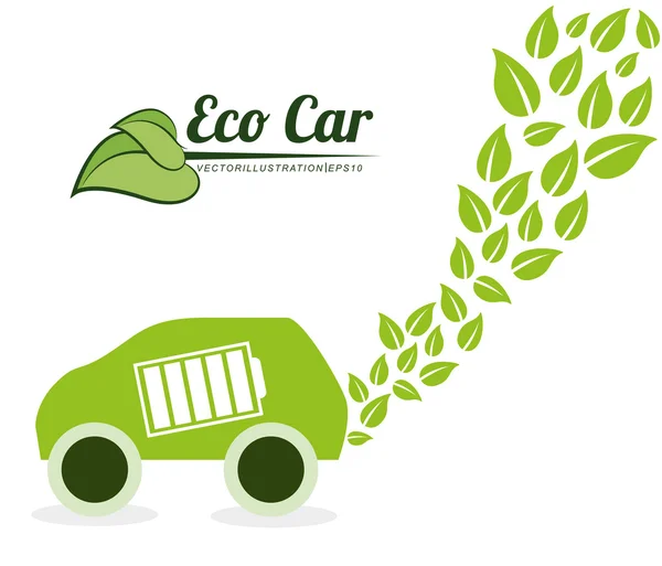 Eco voiture — Image vectorielle