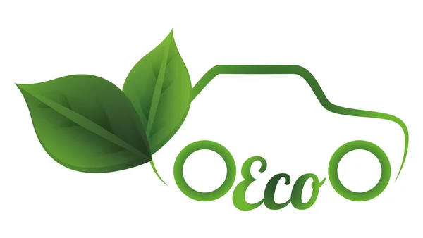 Carro Eco —  Vetores de Stock