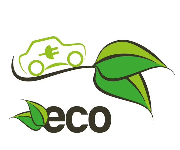 Eco voiture — Image vectorielle