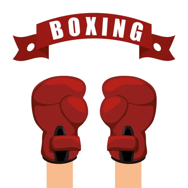 Спорт бокс — стоковий вектор