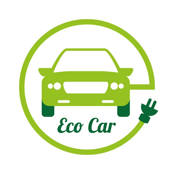 Eco coche — Vector de stock