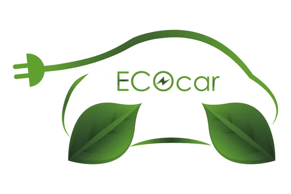 Eco coche — Vector de stock