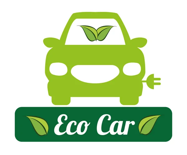 Carro Eco —  Vetores de Stock