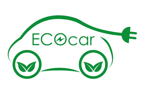 Auto ecologica — Vettoriale Stock