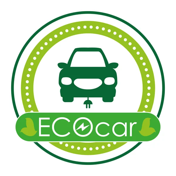 Eco coche — Vector de stock