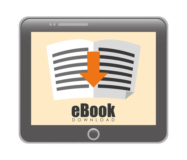 Ebook σχεδιασμό, εικονογράφηση φορέας. — Διανυσματικό Αρχείο