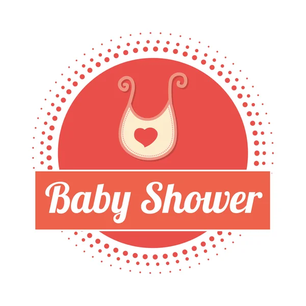 Baby shower design, vector illustration. — Stock Vector