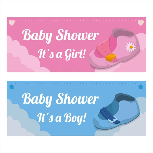 Baby douche ontwerp, vectorillustratie. — Stockvector