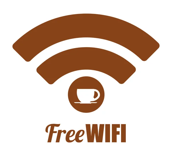 Wi-fi のデザイン、ベクトル イラスト. — ストックベクタ