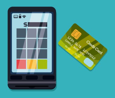 Ödeme tasarım, vektör çizim.