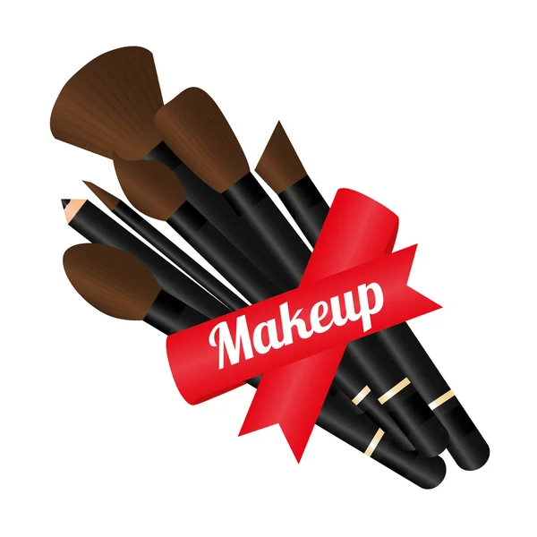 Make up design, illustrazione vettoriale . — Vettoriale Stock