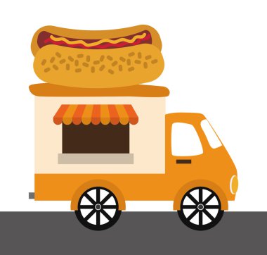 Gıda tasarım, vektör çizim.