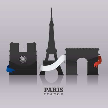 Paris tasarım, vektör çizim.