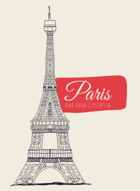 Paris tasarım, vektör çizim.