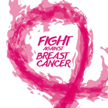 Meme kanseri tasarım, vektör çizim.