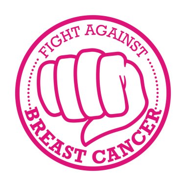 Meme kanseri tasarım, vektör çizim.