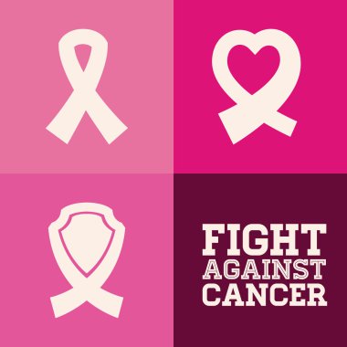 Meme kanseri tasarım, vektör çizim.