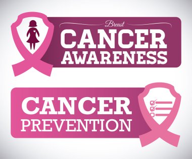 Meme kanseri tasarım, vektör çizim.