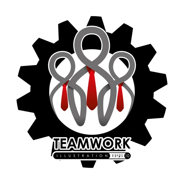 Teamwerk ontwerp, vectorillustratie. — Stockvector