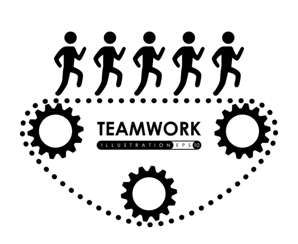 Teamwerk ontwerp, vectorillustratie. — Stockvector