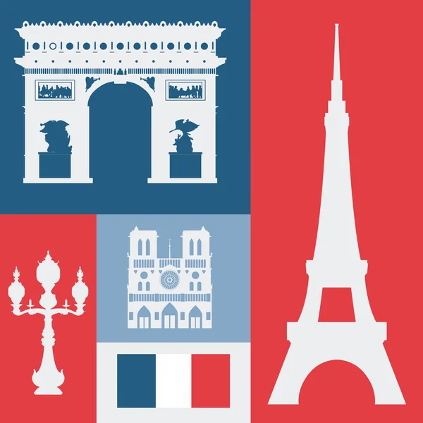 Diseño de París, ilustración vectorial . — Vector de stock