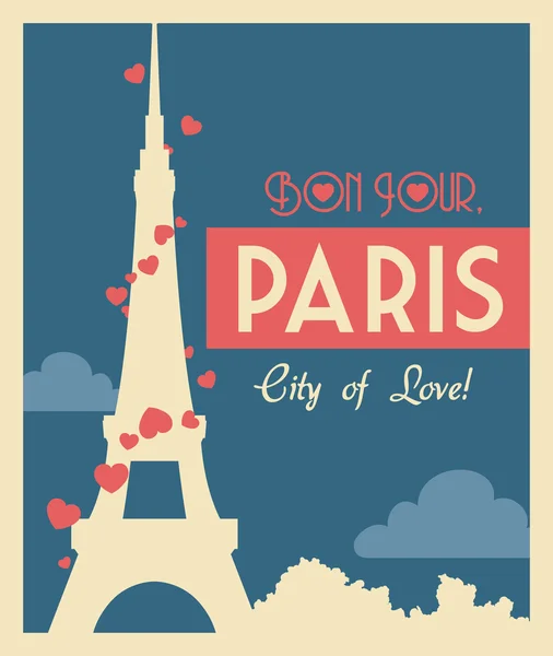 Paris design, vektorillustration. — Stockvektor