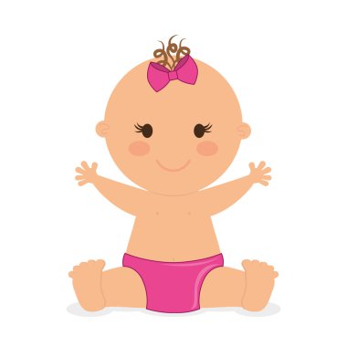 Bebek tasarım, vektör çizim.