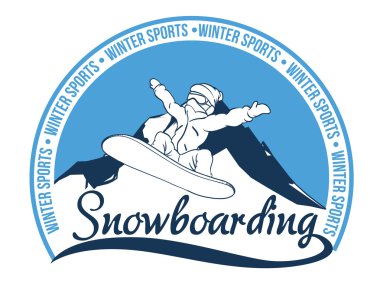 Snowboard tasarım, vektör çizim.
