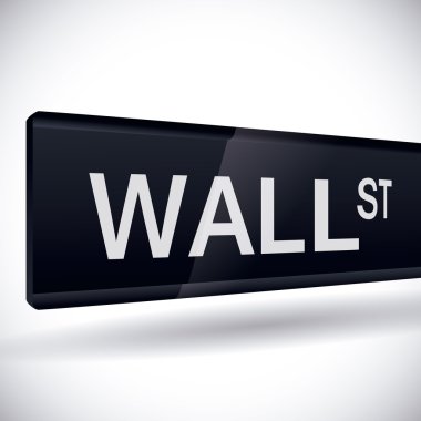 Wall street tasarım, vektör çizim.