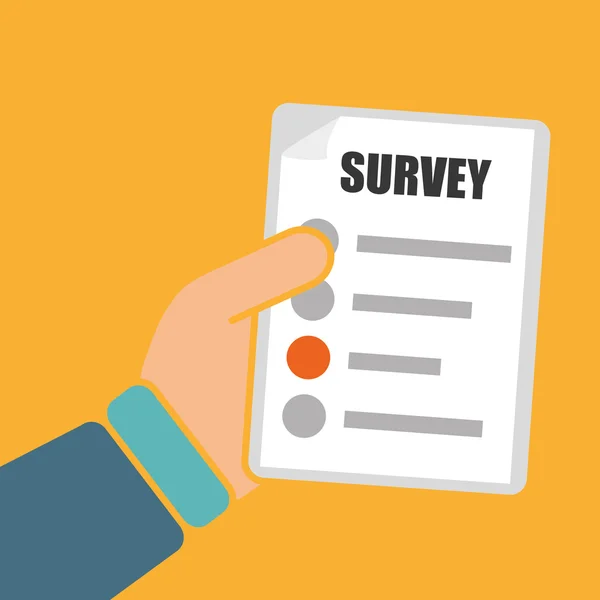 Survey design, vector illustration. — Stock Vector