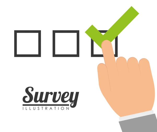 Survey design, vector illustration. — Stock Vector