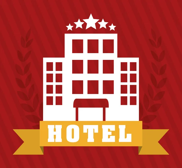 Hotel design, vector illustration. — Stock Vector