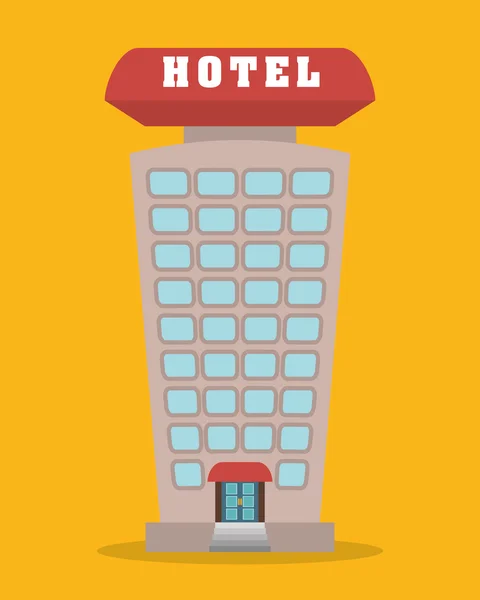 ホテルのデザイン、ベクトル イラスト. — ストックベクタ