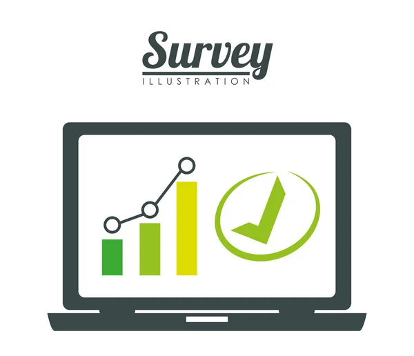 Survey design, vector illlustration. — Stock Vector