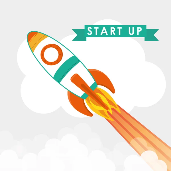 Start-up Business Design, Vektorillustration. — Stockvektor