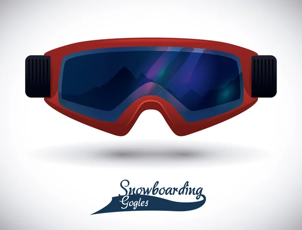 Snowboard design, illustrazione vettoriale . — Vettoriale Stock