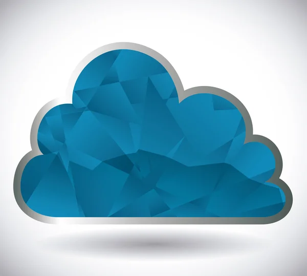 Cloud computing ontwerp, vectorillustratie. — Stockvector