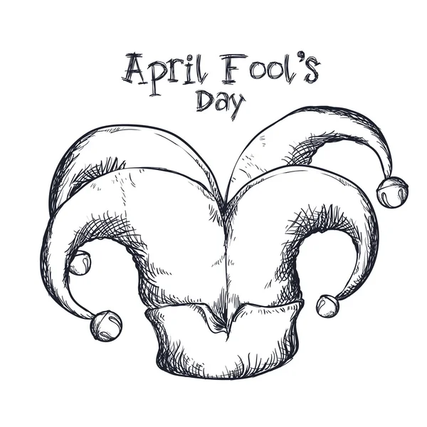 April fools day design, vector illustration. — Stock Vector