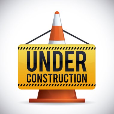 İnşaat tasarım altında illüstrasyon vektör.