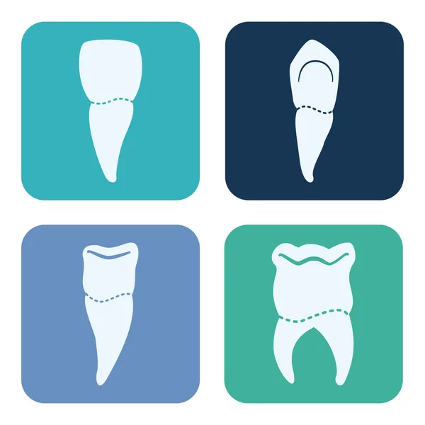 Diseño dental, ilustración vectorial . — Archivo Imágenes Vectoriales