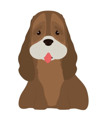 Köpek tasarım, vektör çizim.