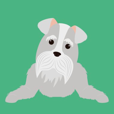 Köpek tasarım, vektör çizim.