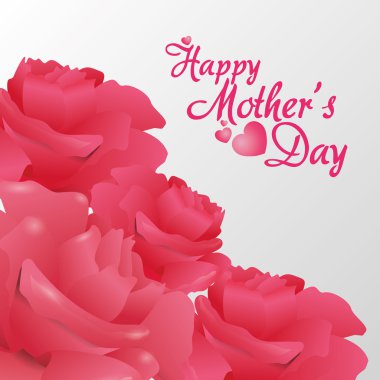 Anneler günü kartı tasarımı.