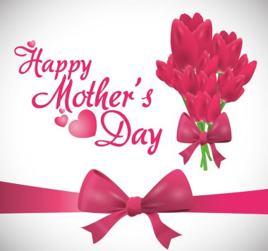 Anneler günü kartı tasarımı.