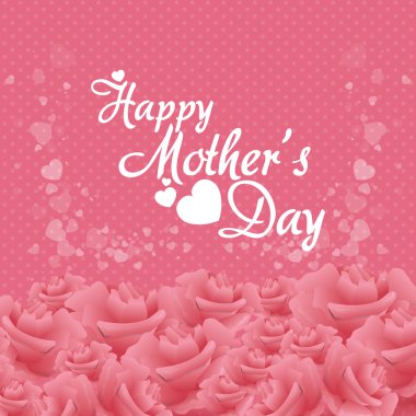 Anneler günü kartı tasarımı.