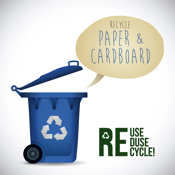 Recycler la conception . — Image vectorielle