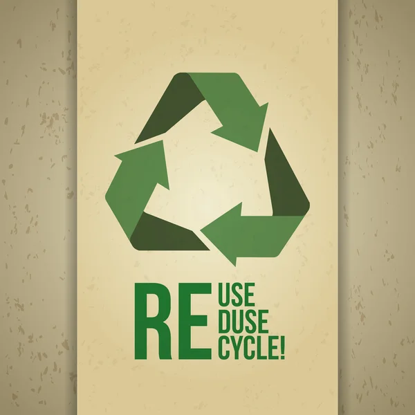 Reciclar el diseño . — Vector de stock