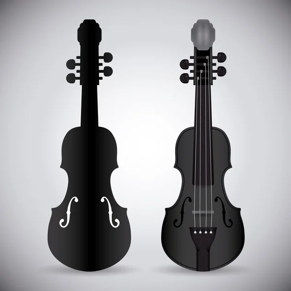 Design del violino . — Vettoriale Stock